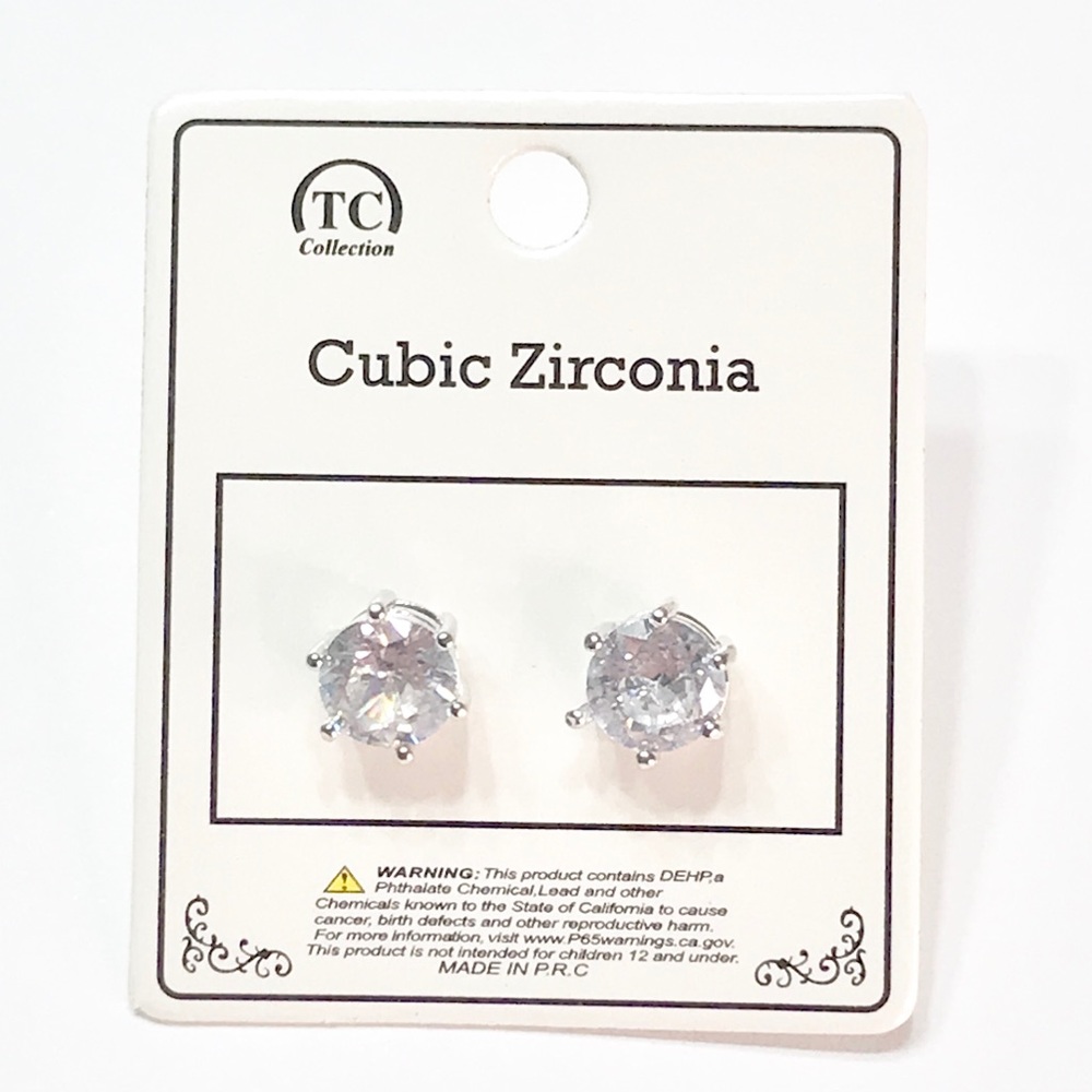 Silver Cubic Zirconia Earrings